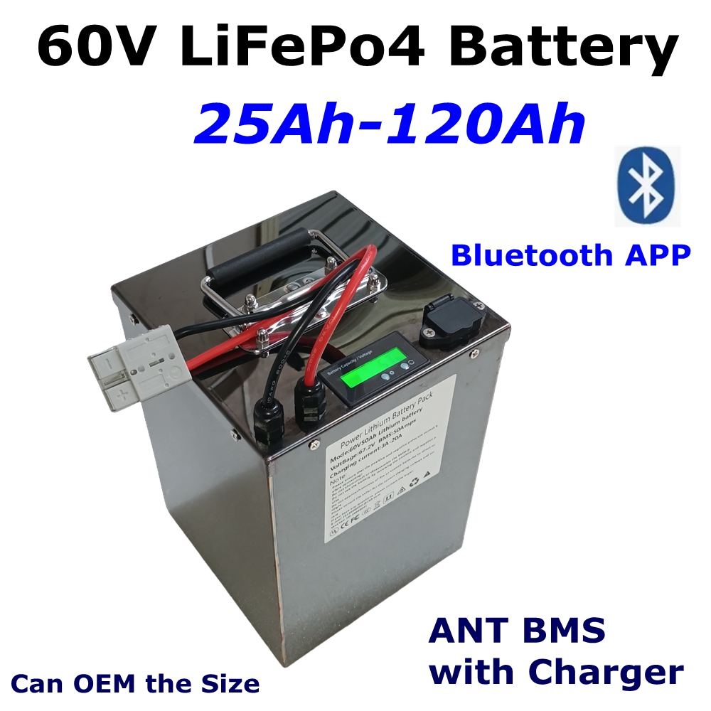 Batteria al litio lifepo4 60V  - 72V 40Ah Lifepo4 Battery Pack recensione e prezzo